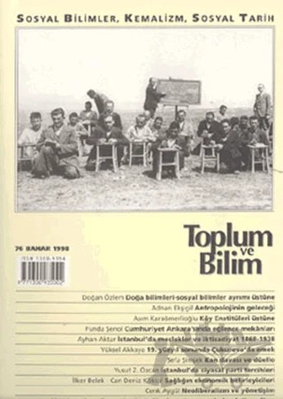 Toplum ve Bilim Sayı: 76 – Birikim Yayınları kitap kapağı