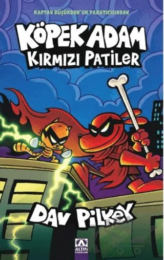 Köpek Adam Kırmızı Patiler – Dav Pilkey – Altın Kitaplar kitap kapağı