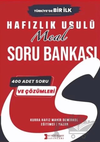 Hafızlık Usulü Meal Soru Bankası - 400 Adet Soru ve Çözümleri – Mahir Demirkol – Kutup Yıldızı Yayınları kitap kapağı