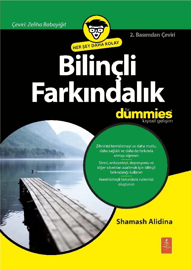 Bilinçli Farkındalık for Dummies - Mindfulness for Dummies – Shamash Alidina – Dummies kitap kapağı