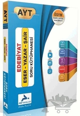 AYT Edebiyat Eser-Yazar-Şair Soru Kütüphanesi – Kolektif – Paraf Yayınları kitap kapağı