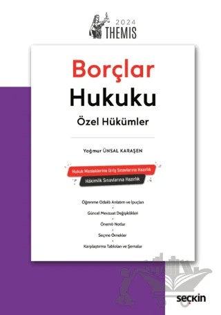 THEMIS - Borçlar Hukuku Özel Hükümler - Konu Kitabı – Yağmur Ünsal Karaşen – Seçkin Yayıncılık kitap kapağı