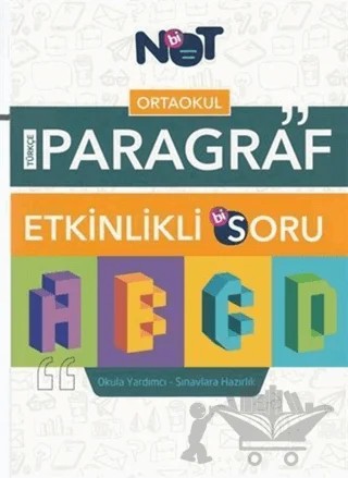 Ortaokul Paragraf Etkinlik Bi Soru – Kolektif – Bi Not Yayınları kitap kapağı