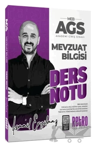 2026 MEB-AGS Mevzuat Bilgisi Ders Notu – İsmail Eryılmaz – Retro Yayıncılık kitap kapağı