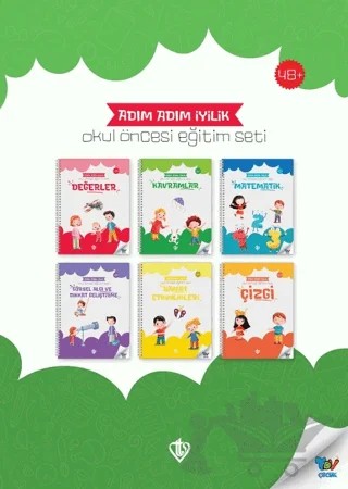 Adım Adım İyilik Okul Öncesi Eğitim Seti (6 Kitap) – Kolektif – Türkiye Diyanet Vakfı Yayınları kitap kapağı