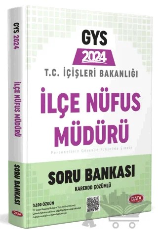 T.C. İçişleri Bakanlığı İlçe Nüfus Müdürü GYS Soru Bankası - Karekod Çözümlü – Kolektif – Data Yayınları kitap kapağı