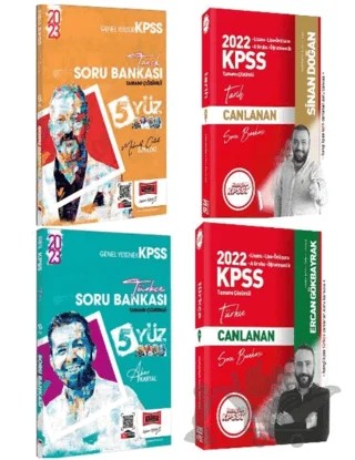 2023 KPSS 5 Yüz Türkçe Tarih Soru Bankası Aker Kartal Celal Özyıldız + 2 Soru Bankası Yargı Yayınları – Kolektif – Hangi KPSS Yayınları kitap kapağı