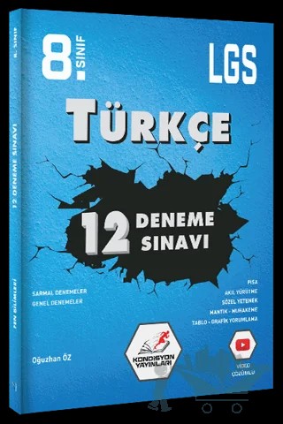 8. Sınıf LGS Türkçe 12'li Deneme Sınavı – Kolektif – Kondisyon Yayınları kitap kapağı