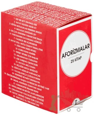Aforizmalar Seti Kutulu (25 Kitap Takım) – Kolektif – Zeplin Kitap kitap kapağı