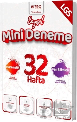 8. Sınıf LGS Sayısal 32 Hafta Mini Deneme – Kolektif – İntro Yayınları kitap kapağı