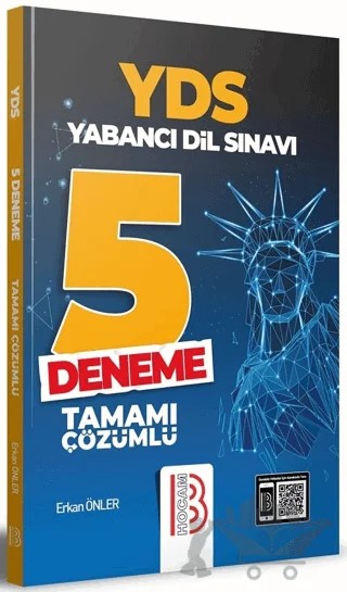 YDS Yabancı Dil Sınavı Tamamı Çözümlü 5 Deneme – Erkan Önler – Erkan Önler kitap kapağı