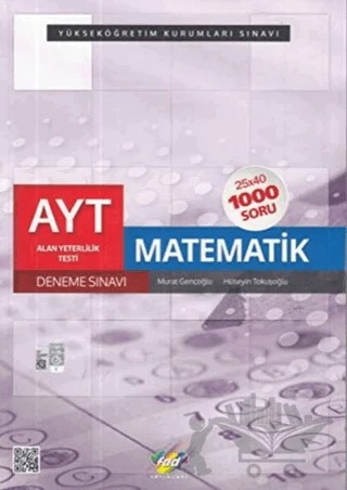 AYT Matematik 25x40 Deneme – Kolektif – Fdd Yayınları kitap kapağı