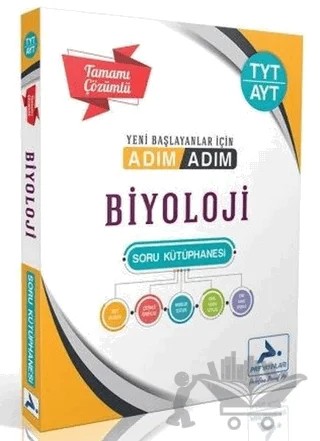 TYT-AYT Biyoloji Adım Adım Tamamı Çözümlü Soru Kütüphanesi – Kolektif – Paraf Yayınları kitap kapağı