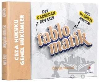 Ceza Hukuku Genel Hükümler Tablomatik Konu Anlatımı – Özgür Yaman – Dizgi Kitap kitap kapağı
