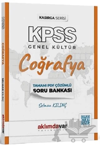 2024 KPSS Kasırga Serisi Coğrafya Soru Bankası – Selman Kılınç – Aklımdavar Yayıncılık kitap kapağı