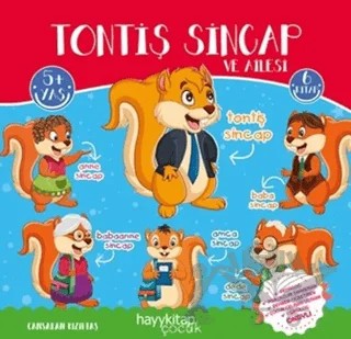 Tontiş Sincap ve Ailesi 6’lı Öykü Seti – Cansaran Kızıltaş – Hayykitap kitap kapağı