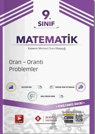 2023 9. Sınıf Oran Orantı Problemler – Kolektif – Sonuç Yayınları kitap kapağı
