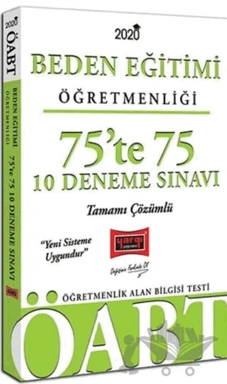 2020 ÖABT Beden Eğitimi Öğretmenliği 75'te 75 Tamamı Çözümlü 10 Deneme Sınavı – Kolektif – Yargı Yayınevi kitap kapağı