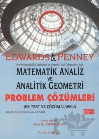 Matematik Analiz ve Analitik Geometri - Problem Çözümleri Cilt: 1 – C. Henry Edwards – Palme Yayıncılık kitap kapağı