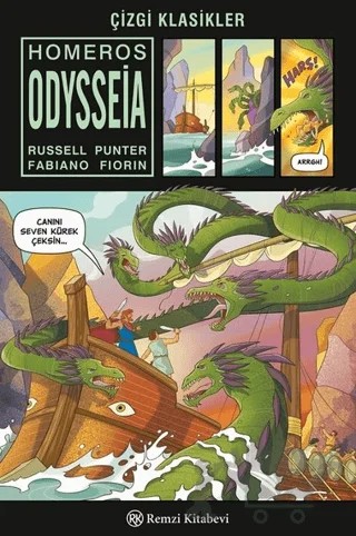 Homeros Odysseia – Fabiano Fiorin, Russell Punter – Remzi Kitabevi kitap kapağı