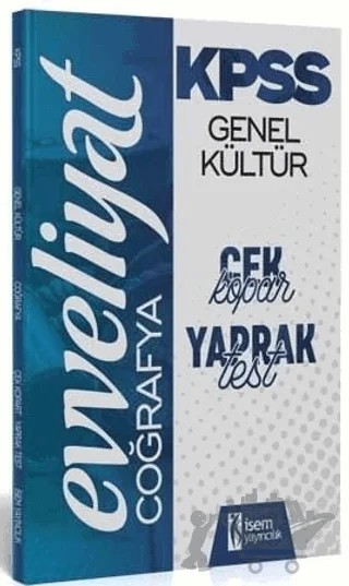 2020 KPSS Genel Kültür Coğrafya Çek Kopar Yaprak Test – Kolektif – İSEM Yayıncılık kitap kapağı