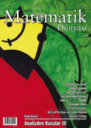 Matematik Dünyası Dergisi Sayı:93 Yıl:2012 – IV – Kollektif – Nesin Yayınevi kitap kapağı