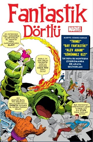 Fantastik Dörtlü Sayı 1 (1961) – Stan Lee – Felix Koleksiyon kitap kapağı