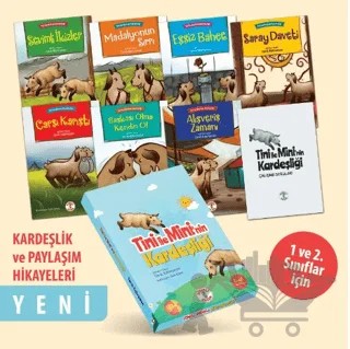 Tini ile Mini'nin Kardeşliği Seti - 7 Kitap Takım – Tarık Kahraman – Sihirli Kalem kitap kapağı
