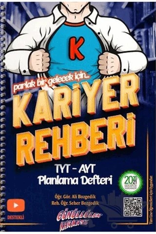TYT AYT Kariyer Rehberi Planlama Defteri – Seher Bozgedik, Ali Bozgedik – Gönüllüler Karması kitap kapağı