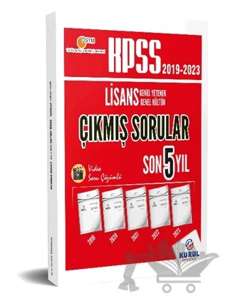 KPSS Lisans Genel Yetenek Genel Kültür Son 5 Yıl Çıkmış Sorular ve Video Çözümleri – Kolektif – Kurul Yayıncılık kitap kapağı