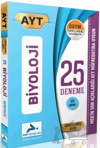 AYT Biyoloji 25 Deneme – Kolektif – Paraf Yayınları kitap kapağı