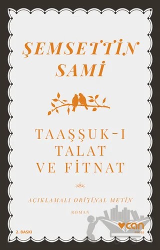 Taaşşuk-ı Talat ve Fitnat – Şemsettin Sami – Can Yayınları kitap kapağı