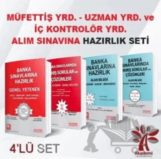 Müfettiş Yrd. - Uzman Yrd. ve İç Kontrolör Yrd. Alım Sınavına Hazırlık Soru Seti (4 Kitap Takım) – Kolektif – Akademi Consulting Training kitap kapağı