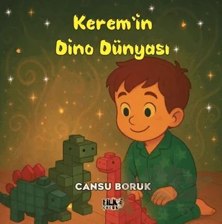 Kerem'in Dino Dünyası – Cansu Boruk – Tilki Çocuk kitap kapağı