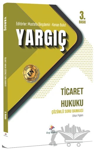 2022 Adli Hakimlik YARGIÇ Ticaret Hukuku Soru Bankası – Ufuk Pişkin – Dizgi Kitap kitap kapağı