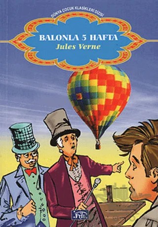 Balonla 5 Hafta – Jules Verne – Parıltı Yayınları kitap kapağı