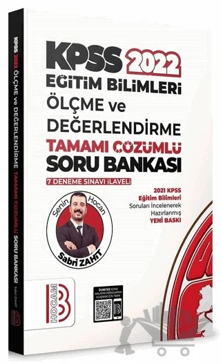 KPSS Eğitim Bilimleri Ölçme Değerlendirme Soru Bankası Çözümlü – Sabri Zahit – Benim Hocam Yayınları kitap kapağı