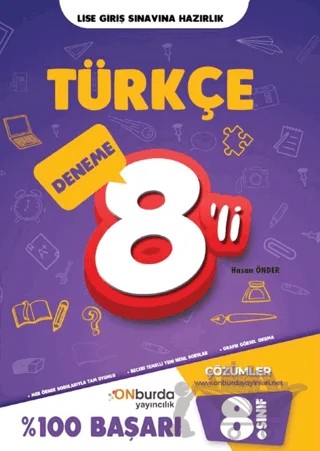 8. Sınıf Türkçe Yeni Nesil Branş Denemeleri – Kolektif – ONburda Yayınları kitap kapağı