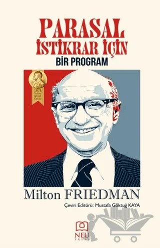 Parasal İstikrar İçin Program – Milton Friedman, Yiğit Yıldız, Yiğit Yılmaz – Necmettin Erbakan Üniversitesi Yayınları kitap kapağı