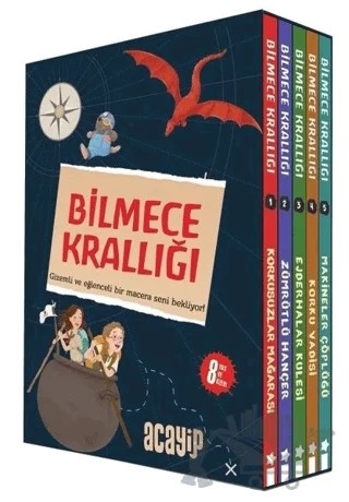 Bilmece Krallığı Seti - 5 Kitap Takım - Kutulu – Ebru Tulum – Acayip Kitaplar kitap kapağı