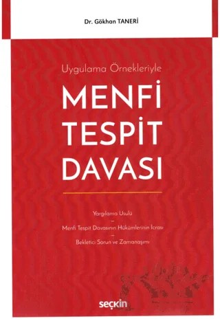 Menfi Tespit Davası – Gökhan Taneri – Seçkin Yayıncılık kitap kapağı