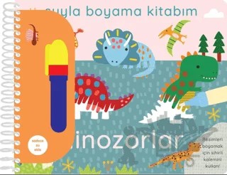 Suyla Boyama Kitabım – Dinozorlar – Kolektif – İndigo Çocuk kitap kapağı