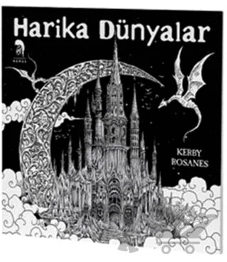 Harika Dünyalar - Yetişkinler İçin Boyama Kitabı – Kerby Rosanes – Romos Yayınları kitap kapağı