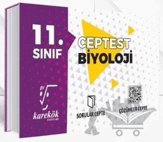 11. Sınıf Biyoloji Cep Test – Kolektif – Karekök Yayıncılık kitap kapağı