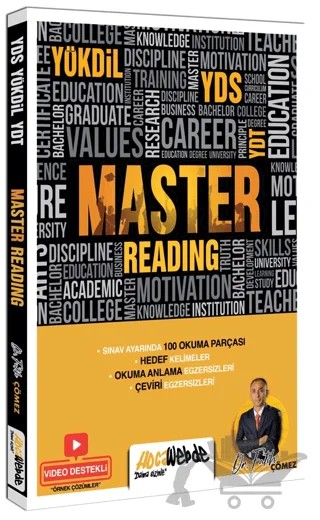YDS YÖKDİL YKSDİL Master Reading – Fatih Çömez – HocaWebde Yayınları kitap kapağı
