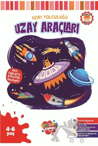 Uzay Yolculuğu Serisi – Uzay Araçları – Abdullah Karaca – Boyama Zamanı kitap kapağı