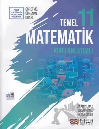 Nitelik 11. Sınıf Temel Matematik Konu Kitabı – Ertan Güler, İlker Vural, Sinan Yılmaz – Nitelik Yayınları - Bayilik kitap kapağı