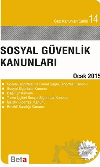Sosyal Güvenlik Kanunları – Celal Ülgen – Beta Yayınevi kitap kapağı