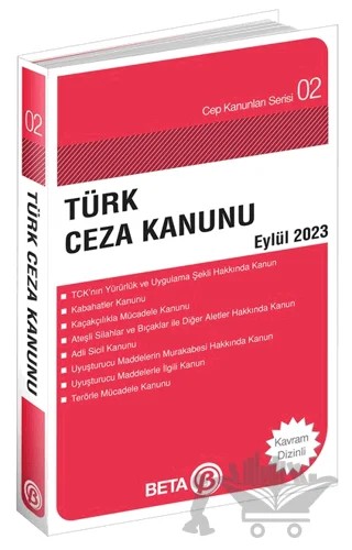 Türk Ceza Kanunu - Eylül 2023 – Kolektif – Beta Yayınevi kitap kapağı