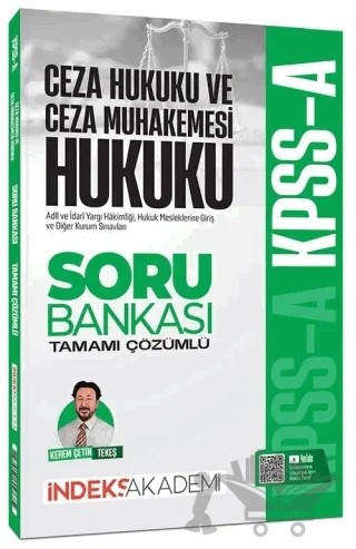 KPSS A Grubu Ceza Hukuku ve Ceza Muhakemesi Hukuku Soru Bankası Çözümlü – Kerem Çetin Tekeş – İndeks Akademi Yayıncılık kitap kapağı